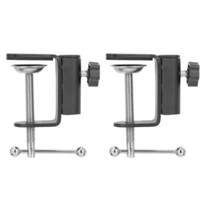 2 Pcs Base Bracket Accessories Metal Clamp C-clamp Table Locking Mount - Picture 1 of 12