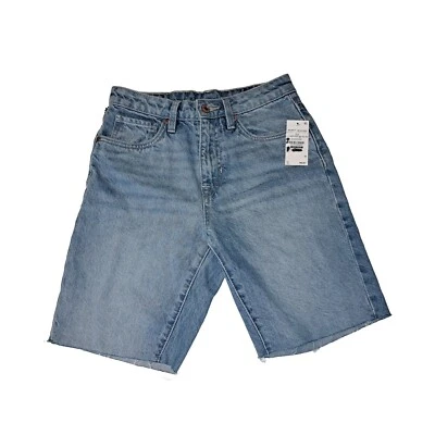 Buffalo David Binton Women's Maggie Mom Blue Jean Shorts New With Tags 25x2 - Image 1 of 4