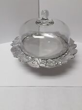 Old Country Reproductions Cake Plate with Glass Dome