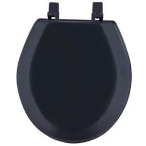 NEW Lot of 2 Achim Home Black TOWDSTBK04 17-Inch Fantasia Standard Toilet Seat - Picture 1 of 5