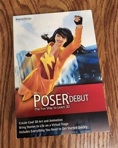 Poser Debut 3D Art And Animation Creation Software Smith Micro PC Mac Anime - Picture 1 of 2
