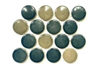 Azulejo de mosaico de porcelana azul multicolor Penny Round 3/4" (MUESTRA DE MUESTRA 3"X3") Foto 1 de 4