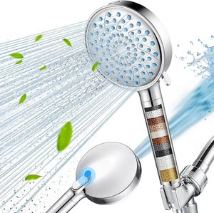 Filtered Handheld Shower Head, High Pressure 7 Spray Modes with Water Softener - Picture 1 of 12