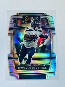 2021 Panini NFL Select DieCut Silver Prizm RC D'Wayne Eskridge Seattle Seahawks - Picture 1 of 1