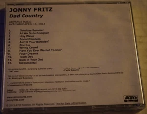 Johnny Fritz Dad Country Promotion 2013 CD fast neuwertig - Bild 1 von 3