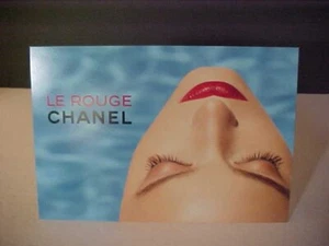 Lápiz labial Chanel Le Rouge raro moda celebridad verano anuncio impreso 2013 usado - Imagen 1 de 3