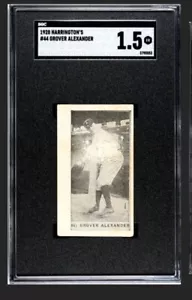 1928 Harrington's Ice Cream # 44 Grover Alexander SGC 1.5 Recently Graded GC - Picture 1 of 2
