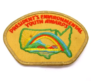 President’s Environmental Youth Award Patch Vintage Embroidered Sew On - Picture 1 of 7