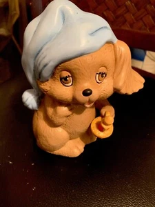 Wœ Vintage ceramic squirrel With blue hat holding a 🕯 6” Handpainted Unbranded - Picture 1 of 12
