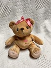 Cherished Teddies Ava Plush Bear Beanbag Stuffed #597317 Vintage Enesco 1998