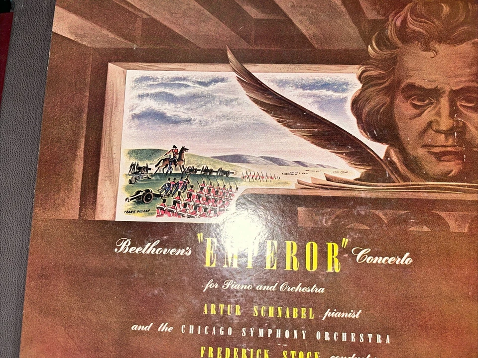 Beethoven 78rpm 12”  Set RCA Victor Records #DM939 Stock Schnabel Chicago Symph - Image 1 of 1