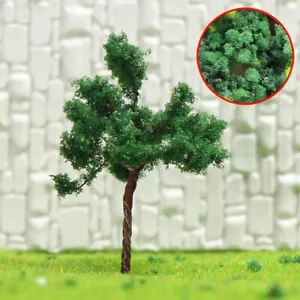 100pcs N Scale 1:160 Deep Green Model Trees Iron Wire Train Layout 45mm D4524 - Picture 1 of 4