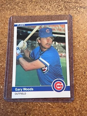 1984 Fleer Baseball # 507 Gary Woods - Image 1 of 2