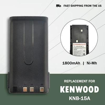 [1800mAh] KNB-14 KNB-15 Kenwood Battery Replacement for TK-270, TK-3102, TK-3107 - Image 1 of 4