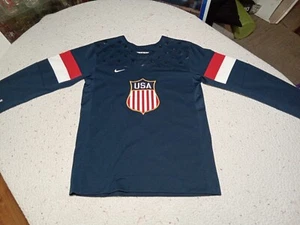 Nike Women's USA Olympics Long Sleeve Pull- Over Track Shirt Large - Picture 1 of 7