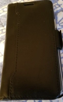 Samsung Galaxy S9 Plus Wallet Case Leather Kickstand Card Slots Slim Folio Black - Image 1 of 3