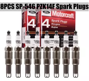 Set of 8 Genuine Platinum Spark Plugs SP-546 PZK14F For F150 F250 5.4L SP546 - Picture 1 of 7
