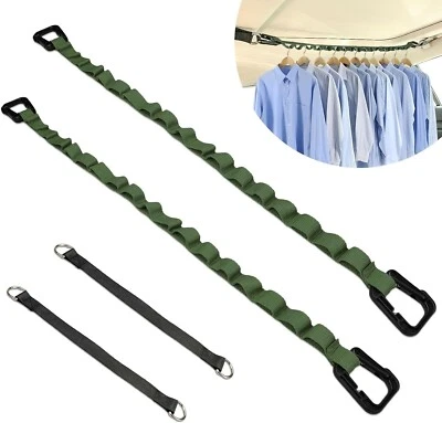 Portable Car Clothesline 2PCS Adjustable Car Clothes Clothesline with Hooks - Image 1 of 3