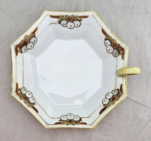 MEITO Porcelana Antigua Nagoya Seito Sho Octágono Floral 6" PLATO LIMÓN / BON BON - Imagen 1 de 4