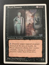 Royal Assassin 4th Edition LP / NM Black Rare Magic Mtg CARD