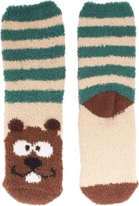 Women's Super Soft Cute Fuzzy Cozy Warm Animal Face Indoor Outdoor Cabin Crew - Picture 1 of 97