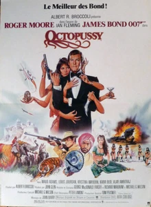 OCTOPUSSY - JAMES BOND 007 - CAR / LEGS / TRAIN / PLANE - ORIGINAL MOVIE POSTER - Picture 1 of 1
