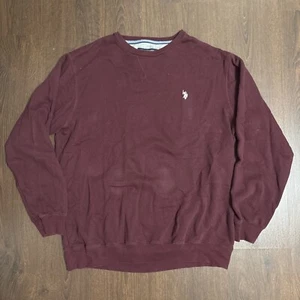 U.S. Polo Assn Luxury Feel Sweatshirt Men's XL Maroon Long Sleeve Crew Neck - Bild 1 von 7