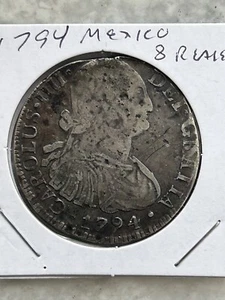 1794 Mexico 8 reales Colonial Coinage - Picture 1 of 2