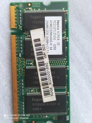 Hynix 256MB PC2100S-25330 HYMD232M646A6-H AA  DDR 266MHz CL25 - Image 1 of 4
