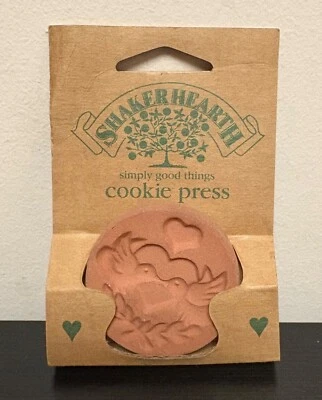Prensa de galletas de terracota Shaker Hearth diseño 1996 Rowoco Wilton Industries Foto 1 de 4
