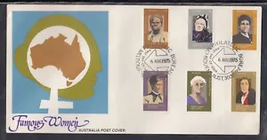 Australia Scott 618-23 FDC - Donne famose - Foto 1 di 1
