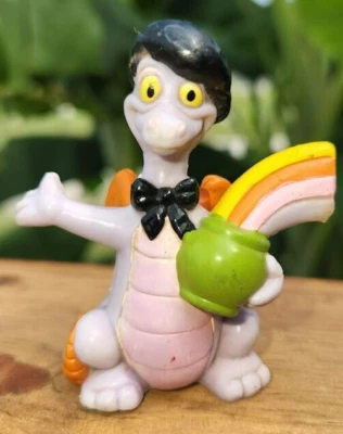 Figura de plástico 1982 Disney World Epcot Figment Dragon Rainbow Ireland 2,5" Foto 1 de 3