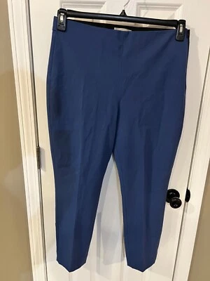 Pantalones capri elásticos azules con cremallera lateral EVERLANE para mujer talla 14 Foto 1 de 3