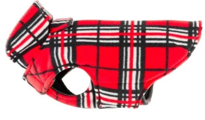 RC Pet Products Whistler Winter Dog Coat size 8 Red Fleece Tartan - Image 1 of 3