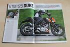 MO Magazin 2540) KTM 125 Duke mit 15PS im TEST auf 4 Seiten
