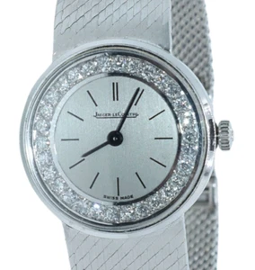 Jaeger-LeCoultre 73008 18K Solid White Gold Diamond Quartz Women's Watch 23mm - Picture 1 of 5
