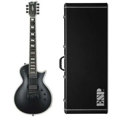 ESP E-II Eclipse-7 Evertune Negro Satinado EC 7 Cuerdas Eléctrico + Estuche - Stock B Foto 1 de 3