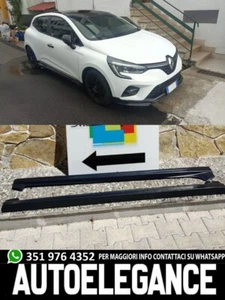 RENAULT CLIO 4 IV 5 PORTE COPPIA MINIGONNE LATERALI SOTTO PORTA RS DESIGN ABS - - Foto 1 di 13
