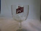 Vintage Schlitz Thumbprint Dimple Goblet Glass Schooner 6 1/8"
