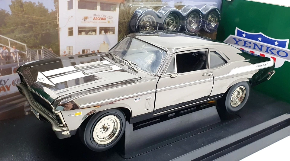 Ertl 1/18 Scale Diecast 29412PB - 1969 Yenko Nova 427 Street/Strip - Chrome - Image 1 of 4