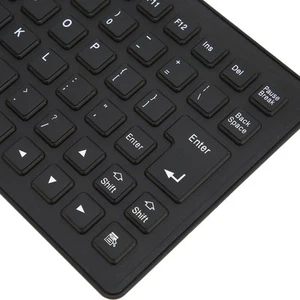Foldable Silicone Keyboard 85 Keys Foldable Design Silent Wired Waterproof Du CB - Bild 1 von 22