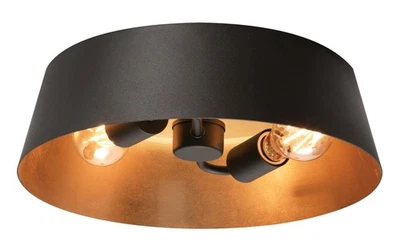 AFX LRCF14MBBK Lyric 2 Light 14"W Flush Mount Ceiling Fixture - Gold - Image 1 of 2