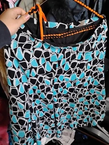 Gr. 6 Christopher Banks mehrfarbig Polyester launisch Mod Style blau Punkte Rock S - Bild 1 von 1