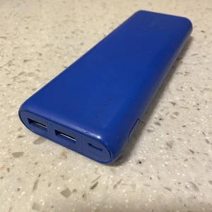 🔥 Anker PowerCore 20100 🔥 Blue Portable Charger Model A1271 Broken USB Port - Picture 1 of 7