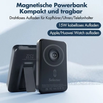20000mAh Wireless Power Bank Magnetische Powerbank 22.5W für iPhone 15/14/13/12 - Bild 1 von 4