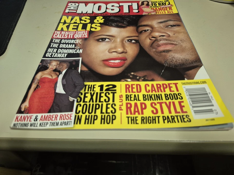 VIBE Presents THE MOST magazine Nas Kelis Kanye West Amber Rose Houston Ray J - Image 1 of 1