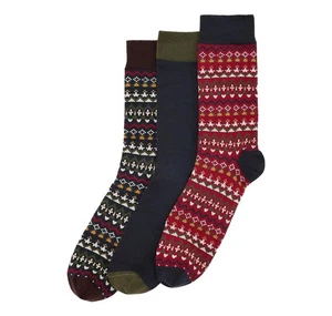 BARBOUR Set Socken Herren Fair Isle Marlow MGS0100OL711 Farbe bunt oliv - Bild 1 von 3