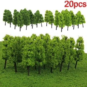 20 pièces/lot maquette plastique arbres train chemin de fer diorama parc paysag - Picture 1 of 12