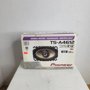 PIONEER 4"x6" CAR AUDIO SPEAKERS TS-A4612 COAXIAL TWO WAY MAX POWER 80W MAX - Picture 1 of 3