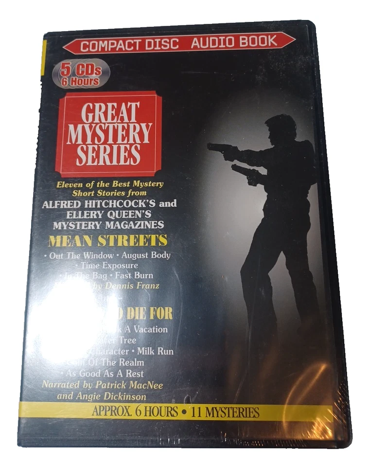 Great Mystery Series Alfred Hitchcock Ellery Queen Audio Book 11 Stories 6 Hours - image 1 of 4
